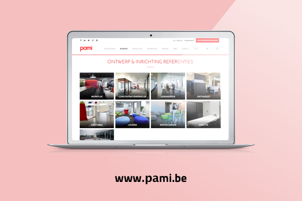 Website ontwikkeld voor Pami