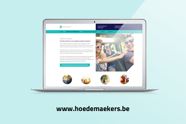 Website ontwikkeld voor Hoedemaekers verzekeringen